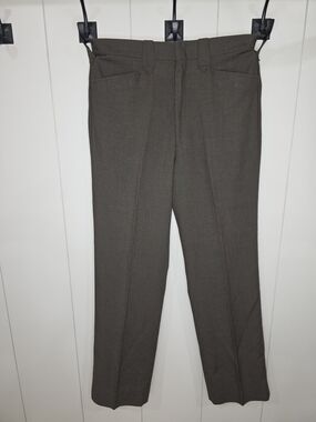 Vtg 70's Farah Western Pants Brown Wide Leg Ranch Wear. Size 33x33
